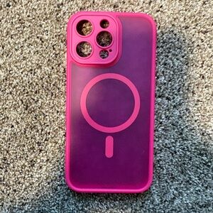 Pink MagSafe-Compatible Phone 16 pro max Case